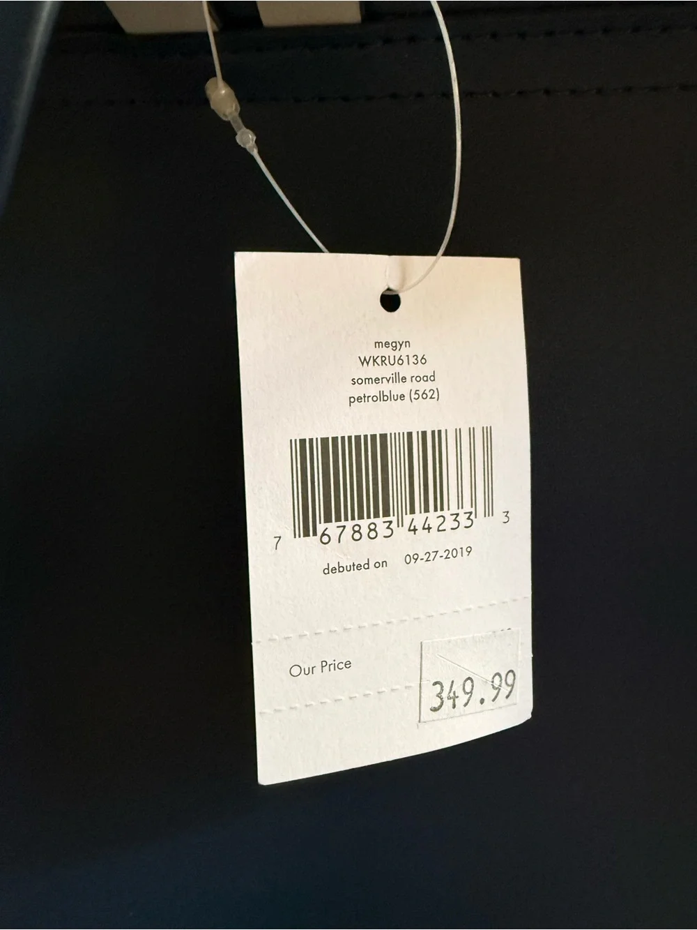 Kate Spade Navy Leather Flap Backpack